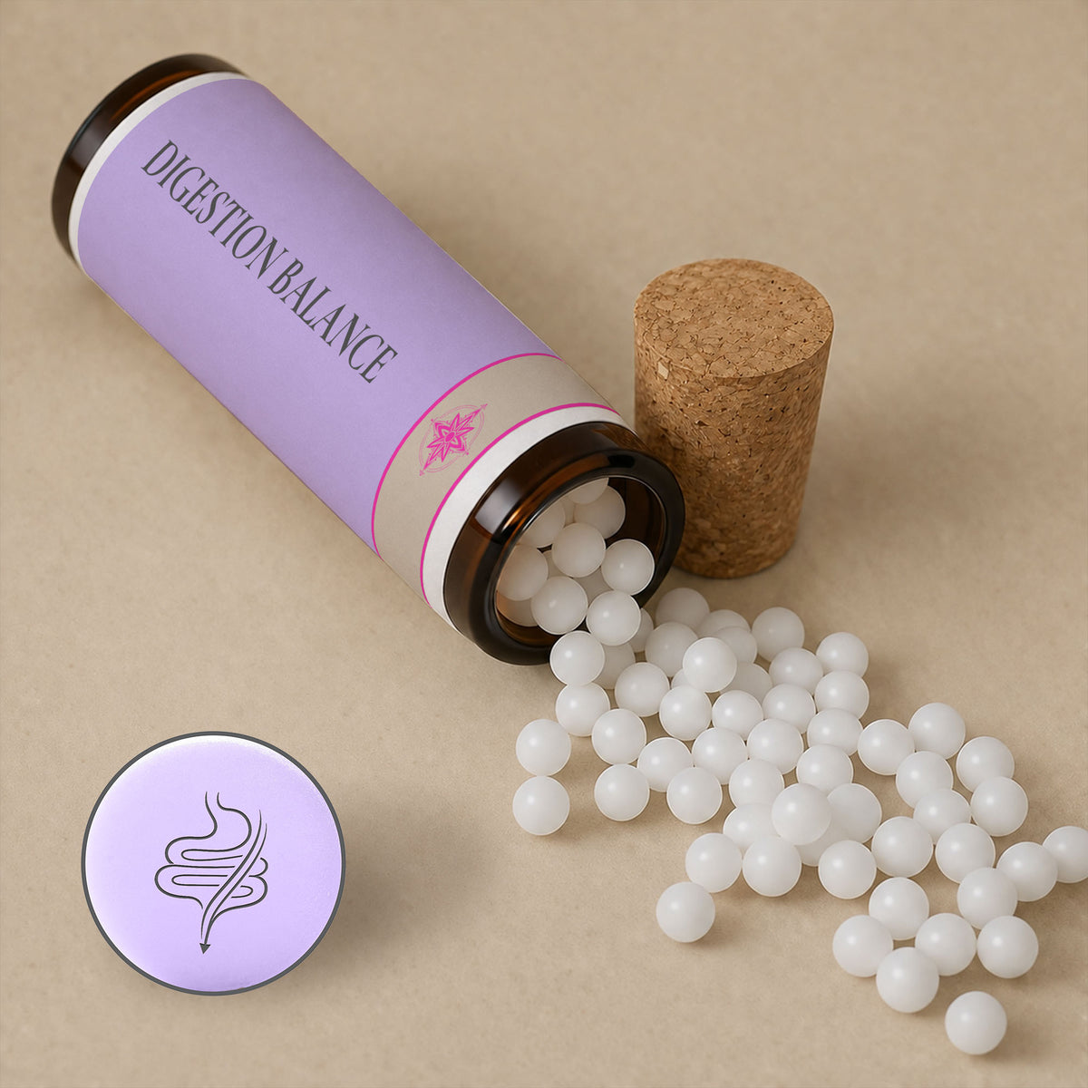 Digestion Balance pellets for travel-disrupted digestion, from the Nomad Secrets pocket collection