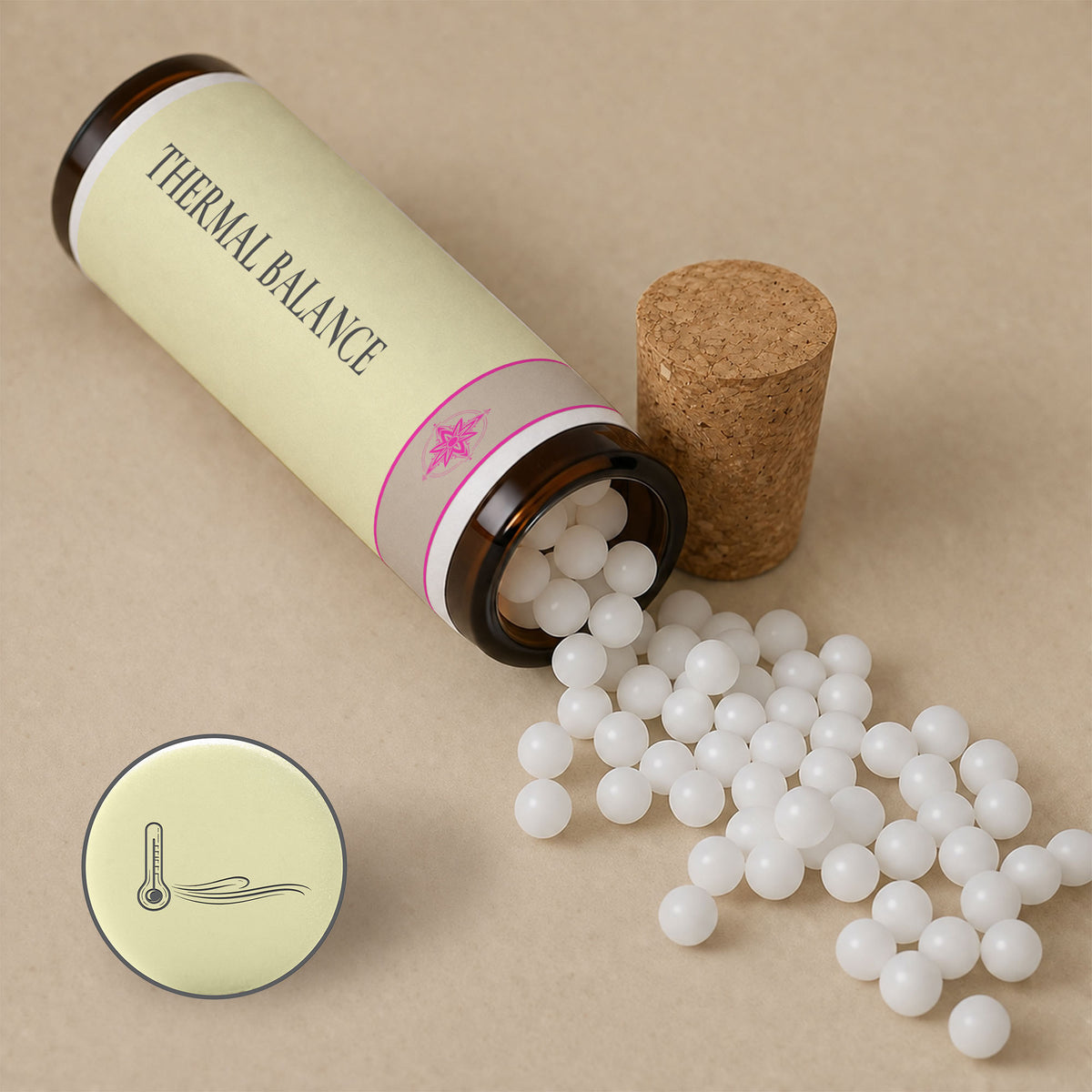 Thermal Balance pellets for hot climates and overheating while travelling, from the Nomad Secrets pocket collection