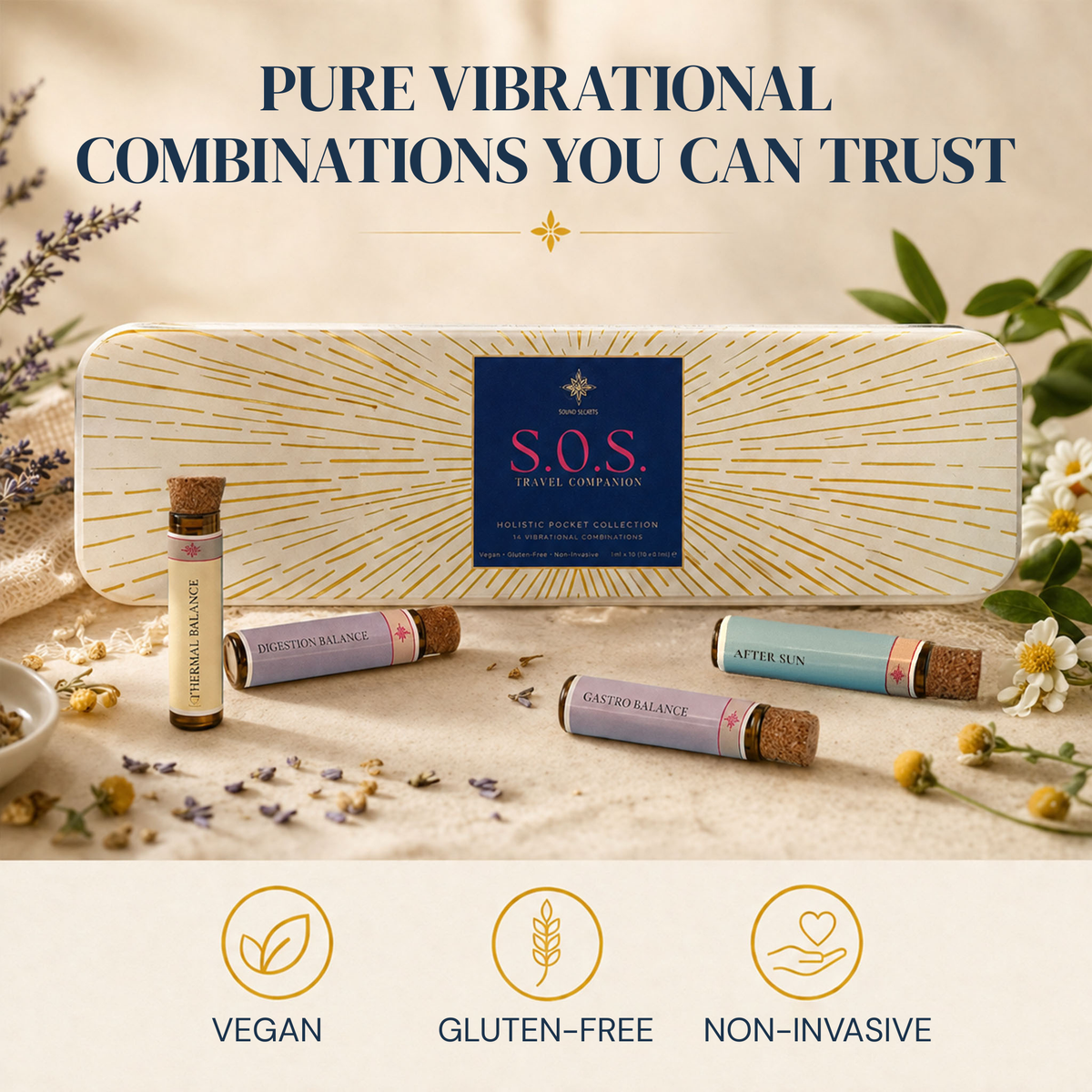 S.O.S. Travel Companion - 14 Travel-Specific Vibrational Combinations