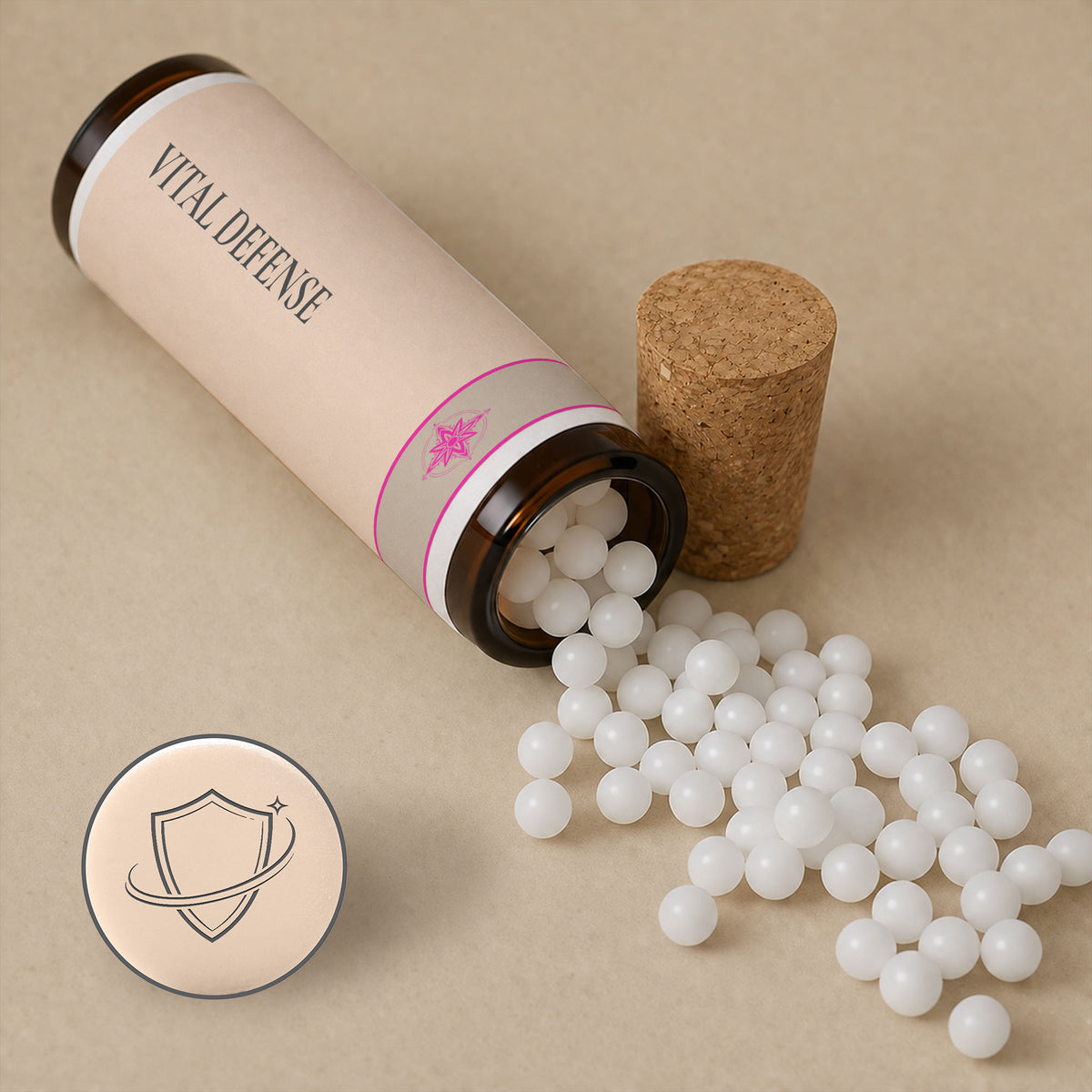 Vital Defense pellets for run-down travel days and demanding journeys, from the Nomad Secrets pocket collection